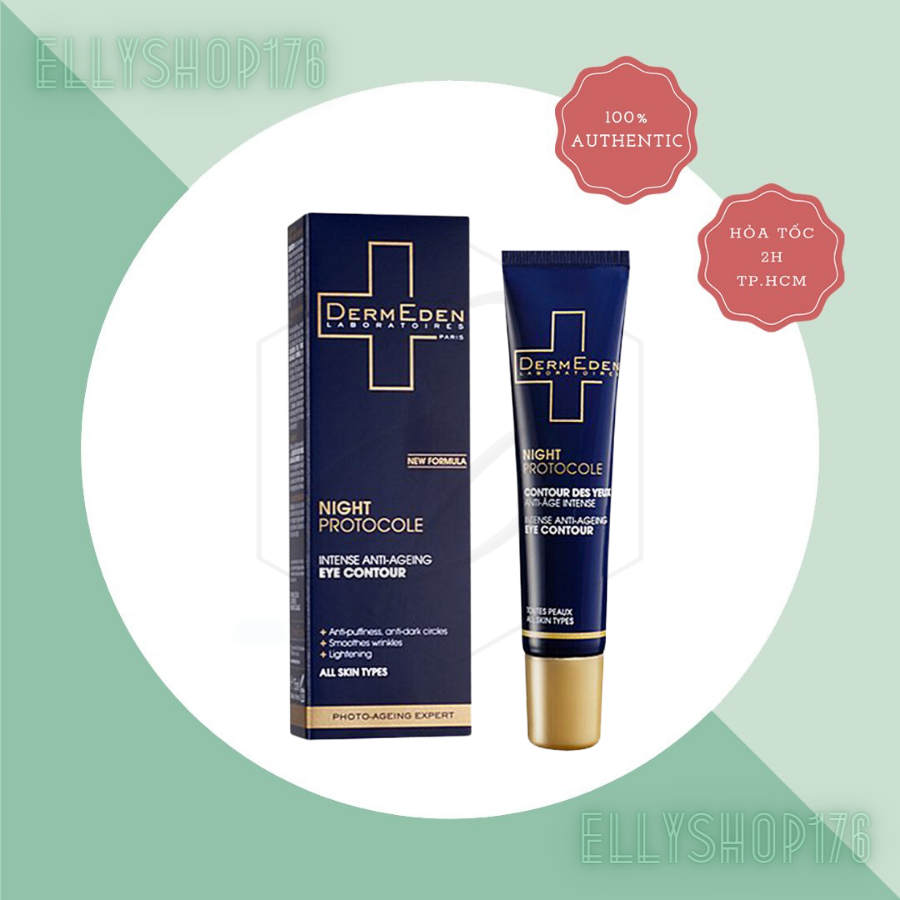 Kem Giảm Thâm Mắt Dermeden Night Protocole Intense Anti-ageing 15ml